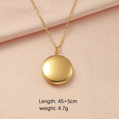 New Fashion Unisex Titanium Steel Necklace Heart Shaped Photo Picture Locket Lover Friend Pendant Chain Jewelry Accessoires