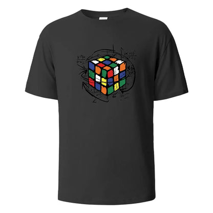 Mofang Print T-Shirt Summer Tees For Men Women 100% Cotton O-neck Oversize Casual Short sleeved Tops