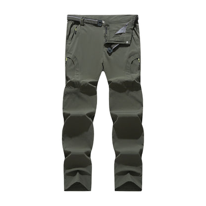 Four sided elastic quick drying pants for men's mountaineering outdoor pants, light and thin for women's summer elastic breathab