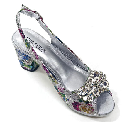 Design Nigerian Style Women Heels Shoes And Elegant Bag Set Color Matching Handbag Wedding Party Women Shoes