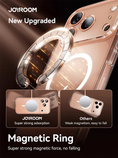 Magnetic Case For iPhone 17 Pro Max Case Anti Yellow Transparent Cover For iPhone 17 Pro Max Wireless Charger Thin Cover