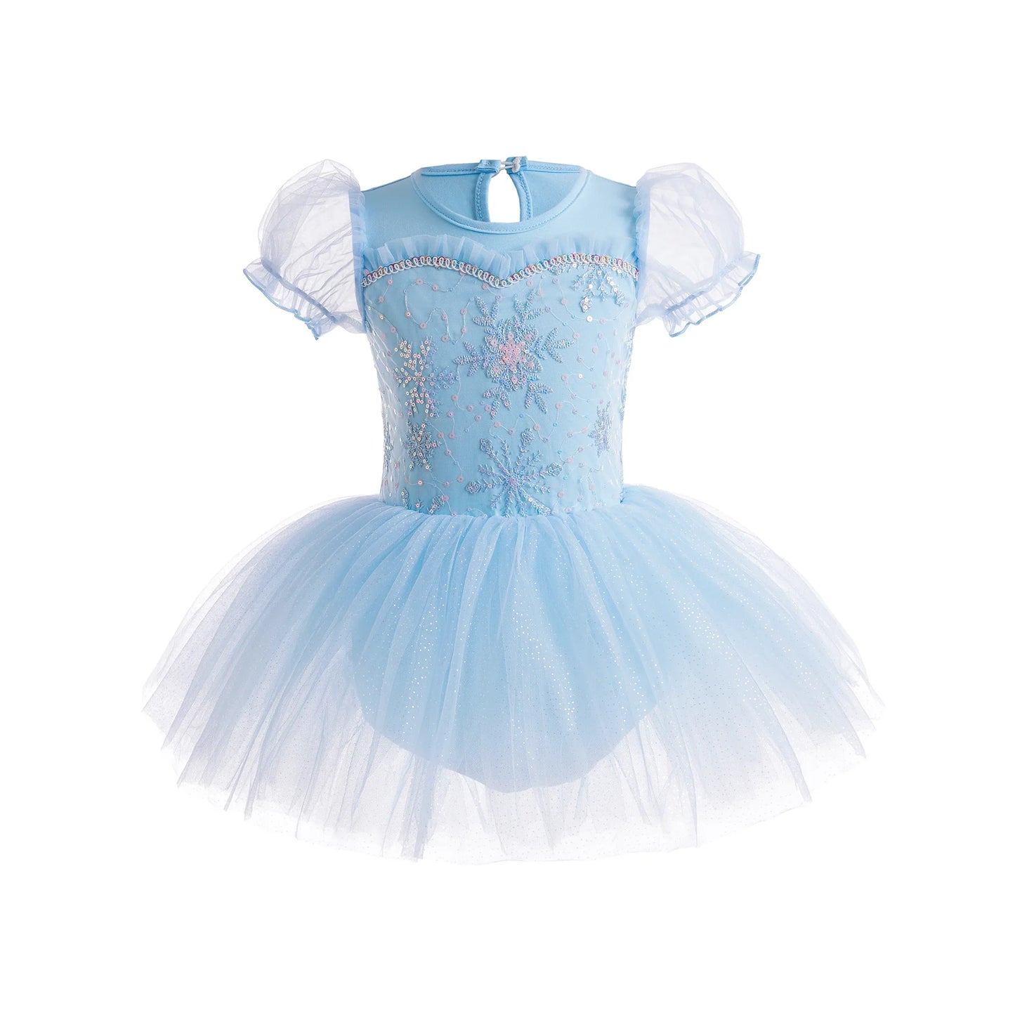 Ballet Leotards for Girls Dance Leotard Toddler Snowflake Shiny Skirts Ballerina Children Cosplay Dress Stage Shows Costume
