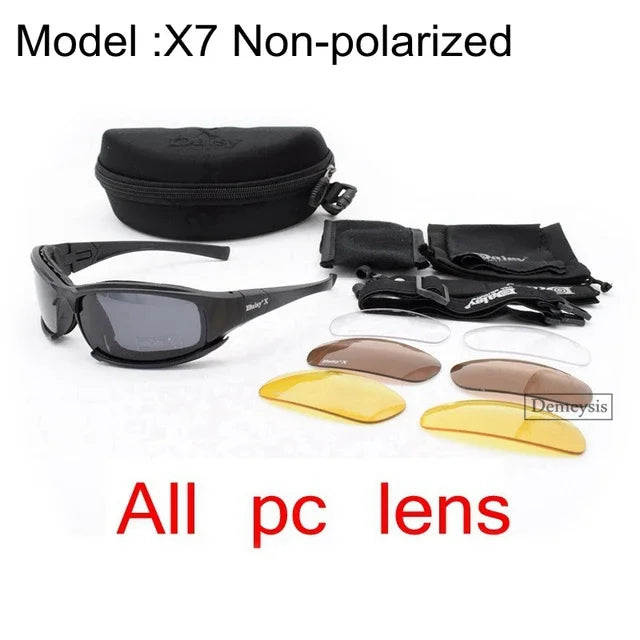 Glasses Outdoor Sport Goggles Sunglasses with 4 Lens