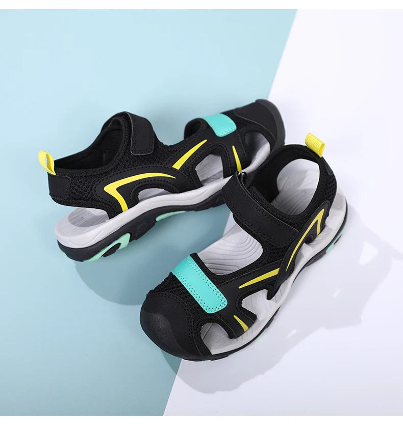 2025 Summer Boys Sandals Kids Shoes Fashion Flats Toddler Baby Girls Sandals Non-slip Casual Beach Children Outdoor Shoes