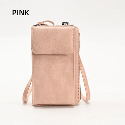 Fashionable single-shoulder bag, versatile crossbody bag, colorful mobile phone bag, large-capacity coin purse