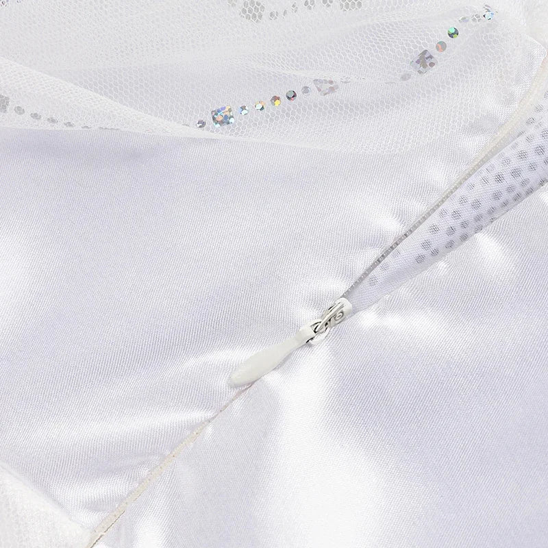 Frozen 2 White Elsa Princess Dresses for Baby Girls Outfit Snow Queen Cosplay Birthday Party Kids Clothing for 2-12 Years