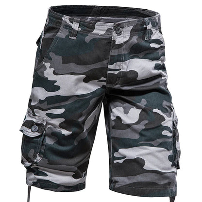 Mens Camo Shorts Men Camouflage Overalls Loose Casual Outdoor Sports Half Pants Side Pocket Cotton Comfortable Shorts