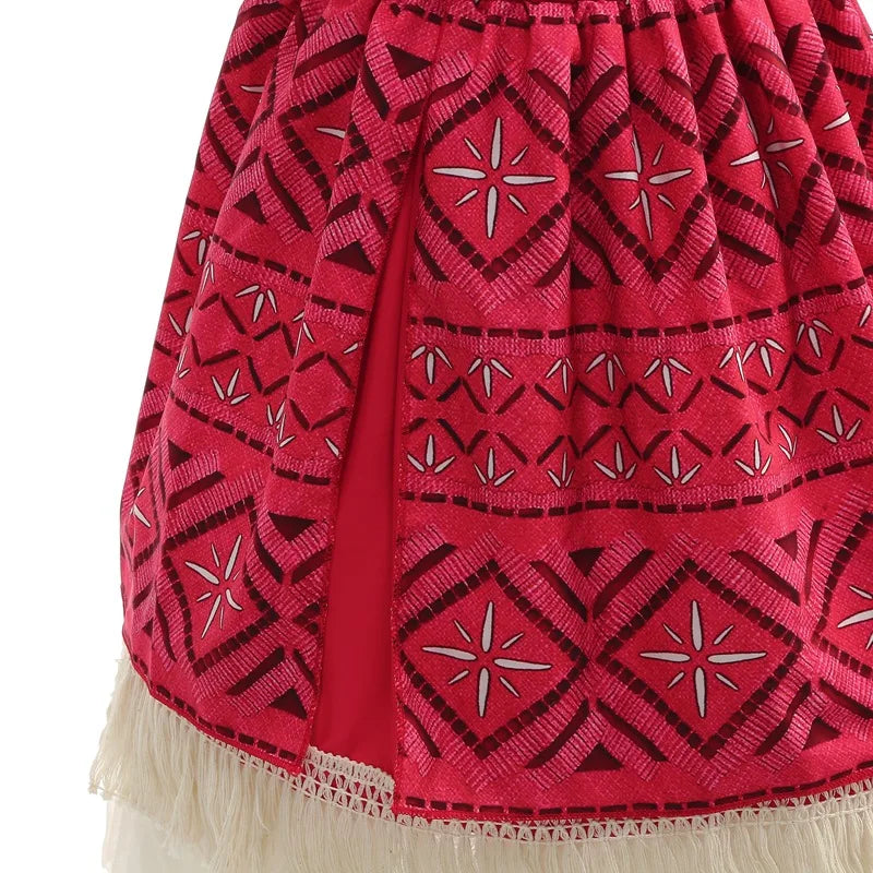 2026 Novo Filme Moana Cosplay Roupa Vestido Infantil Carnaval Vaiana Purim Festival Fantasia Menina Princesa Aniversário Festa Vestido