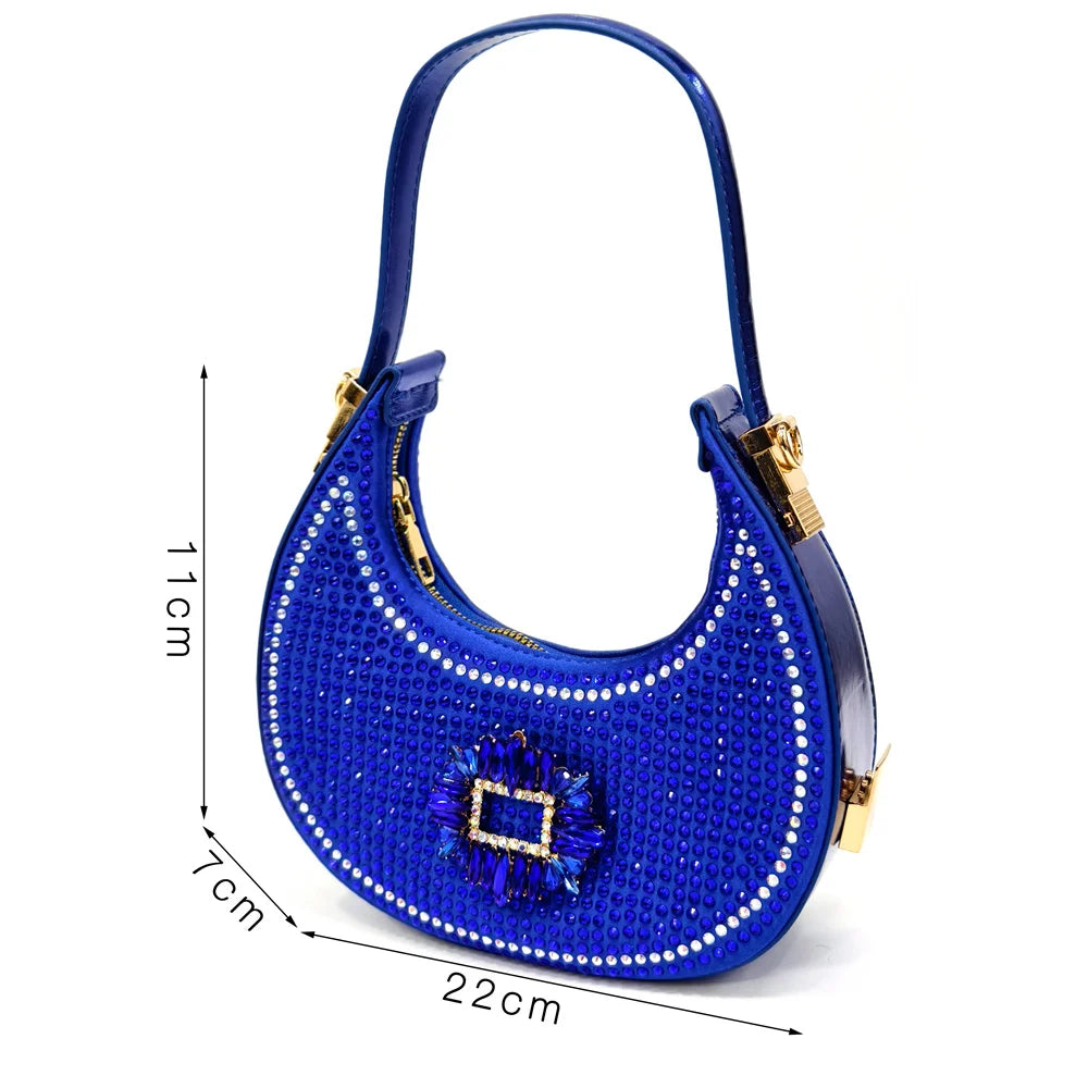 Nigerian Women's Party Shoes and Bags Medium Heel Pointed Toe Elegant Party Footwear With Matching Color Handbag for Women