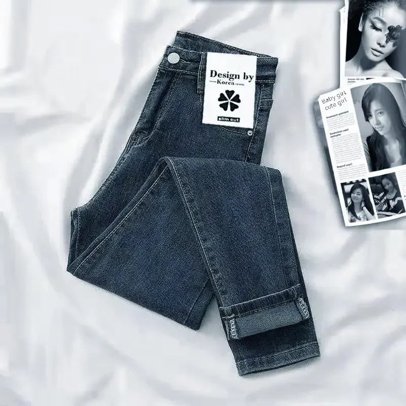 Women's Jeans Fashionable Skinny Denim Pants Spring