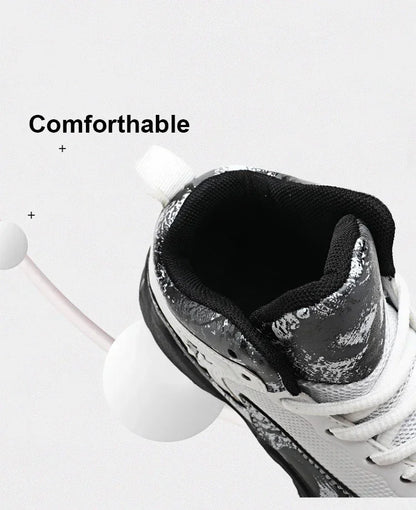 Basketball Shoes for Kids Sneakers New Boys Brand Thick Sole Non-slip Children Sports Shoes Child Boy Basket Trainer Shoes