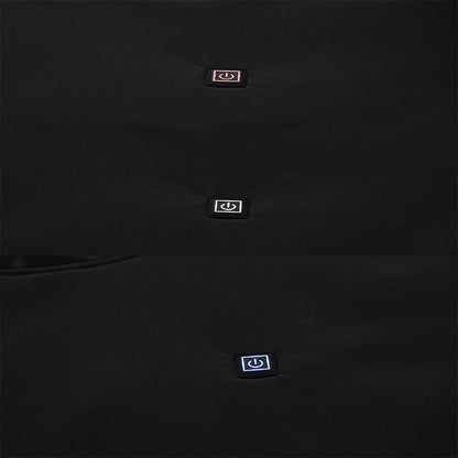 New Intelligent USB Heating Hoodie for Men Women Winter 7 Areas Coral Fleece Hooded Heated Clothes Outdoor Thermal Sportswear