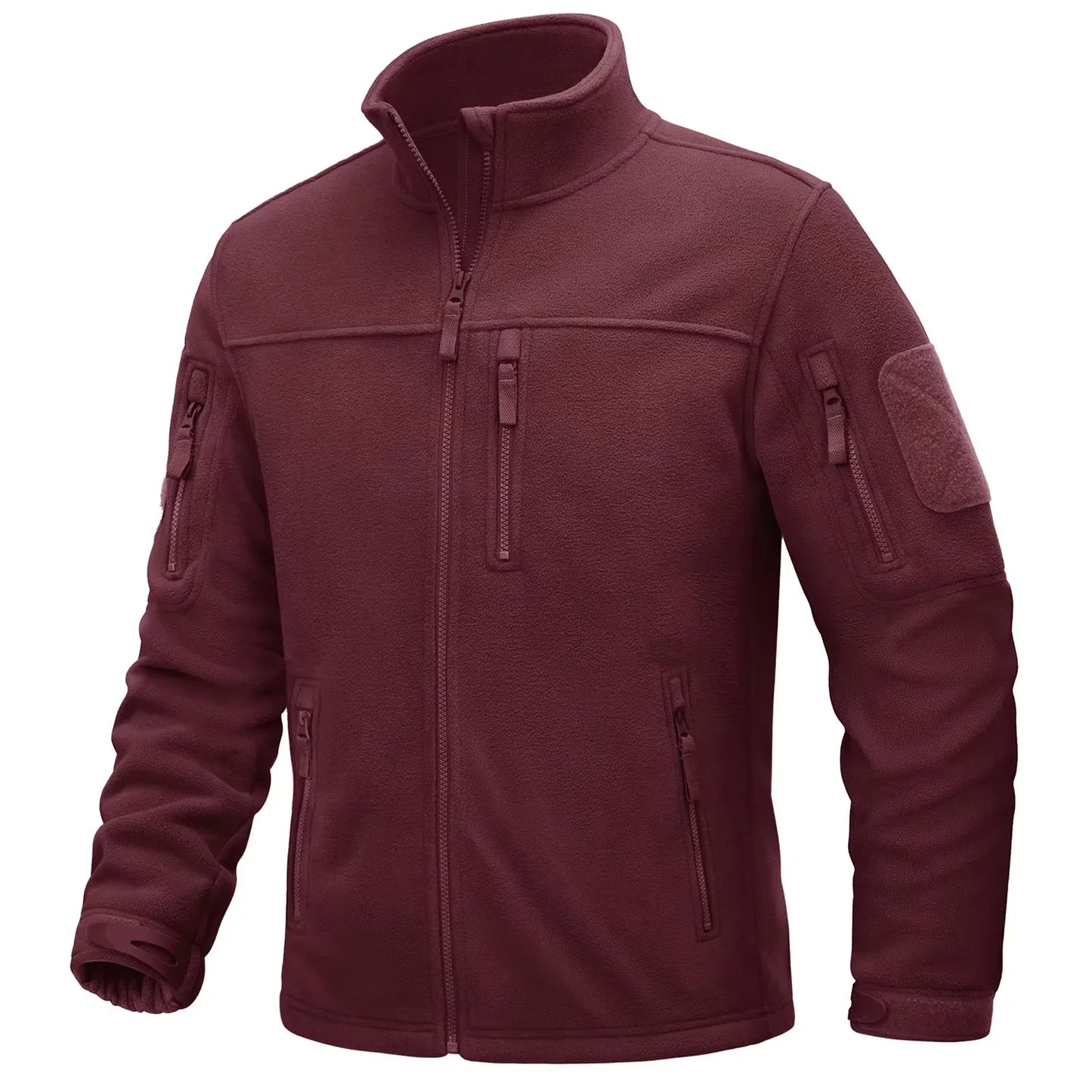 Men's Fleece Jackets Fall Winter Cold Weather Thermal Safari Jackets Windproof Full Zip Jackets Field Work Outwear