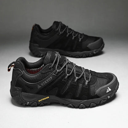 Men's Hiking Shoes Suede Leather Outdoor Shoes Wear-resistant Men Trekking Walking Hunting Tactical Sneakers