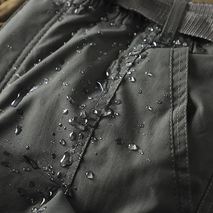 Outdoor Workwear Pants Men's Loose Fleece Lined Thick Soft  Hiking Mountain Climbing Windproof Waterproof Jacket Pants