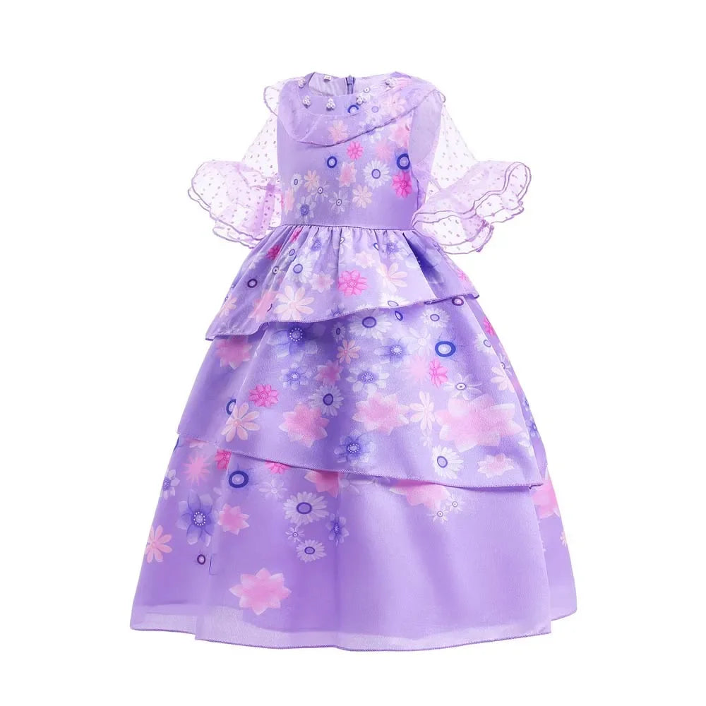 Isabella Charm Dress Girl Princess Dress Fantasy Party Kid Clothes Halloween Christmas Birthday Party Outfits
