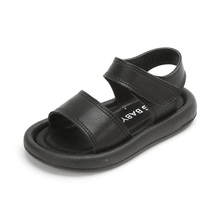 New Children Summer Sandals Boys Girls Fashion Pure Color Hook Sandals Baby Soft Breathable Shoes Kids Summer Beach Sandals