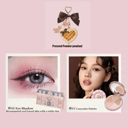 Flower Knows Makeup Set Sweetie Bear Gift Kit Setting Powder Long Lasting Concealer Palette Matte Blush Lipstick Pressed Powder