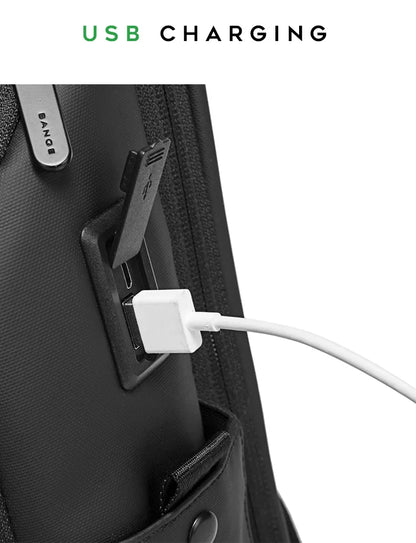 Business USB Charging Smart Backpacks Fits 15.6 Inch Laptop Commute Backpack WaterProof Carry On Bag for Men Travel Bags