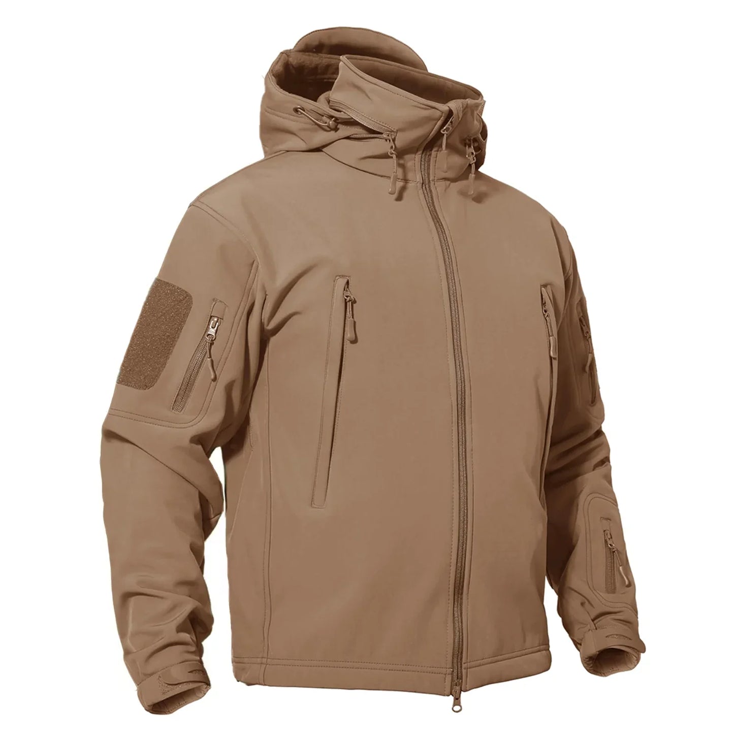 Jaqueta Softshell Masculina de Inverno Corta-vento com Forro de Lã Casaco Impermeável Casacos de Trabalho Jaqueta Corta-vento para Caminhada ao Ar Livre