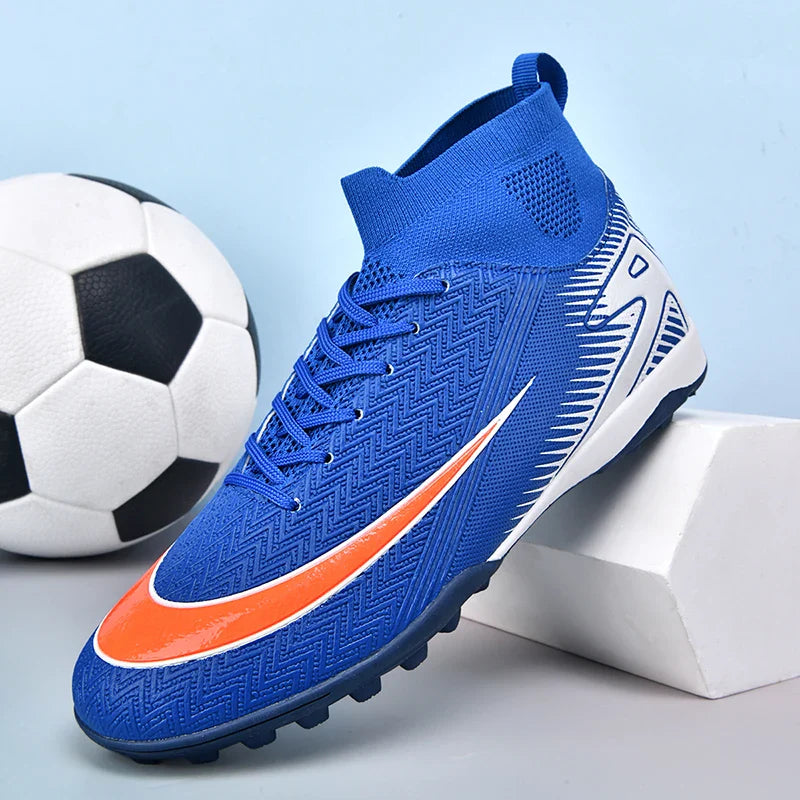 New Men Football Boots Kids Ankle Cleats Grass Soccer Shoes Futsal Indoor Sport Match Training TF/FG Hot-selling High-quality