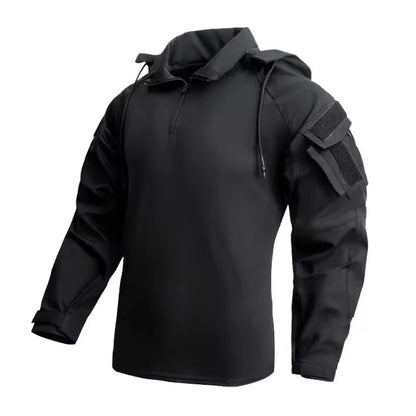 Outdoor Uniform Tactical Suits Wear Resistant T-Shirt Hooded Pants Men Clothes Combat Shirts Airsoft Paintball Hunting Clothing