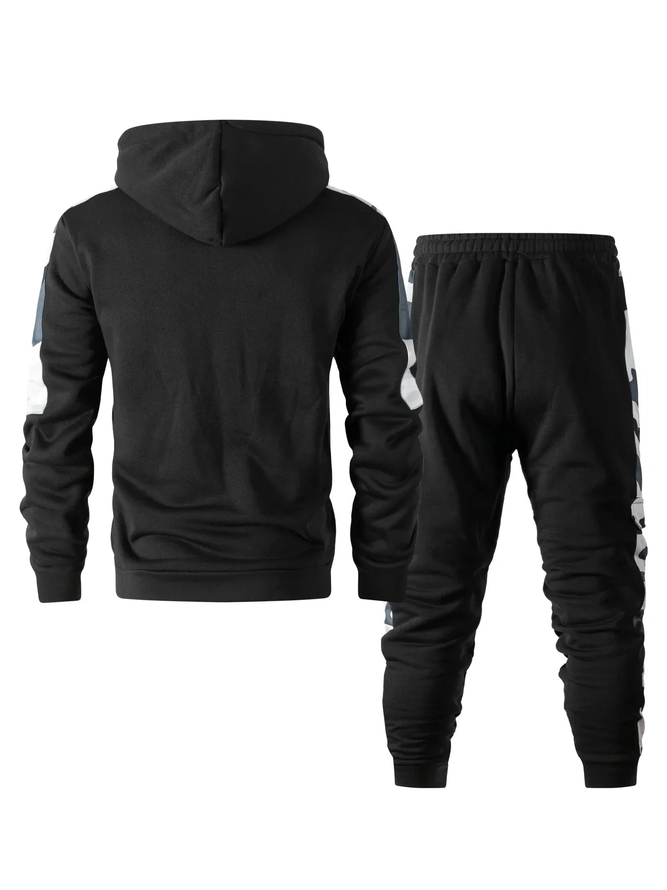 Men's Tracksuit Hoodie Sets Camouflage Hand  Hooded Leisure Suit Man Sweatshirt Pants Tactical Sweat Sports Suit