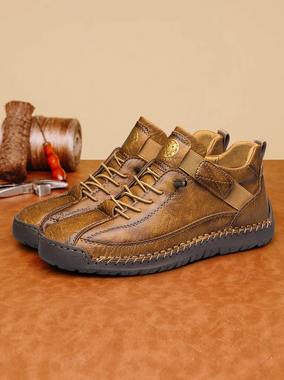 Handmade Men's High-Top Sport Casual Boots Breathable Outdoor Wear with Extended Size Options Classic Ankle Boots