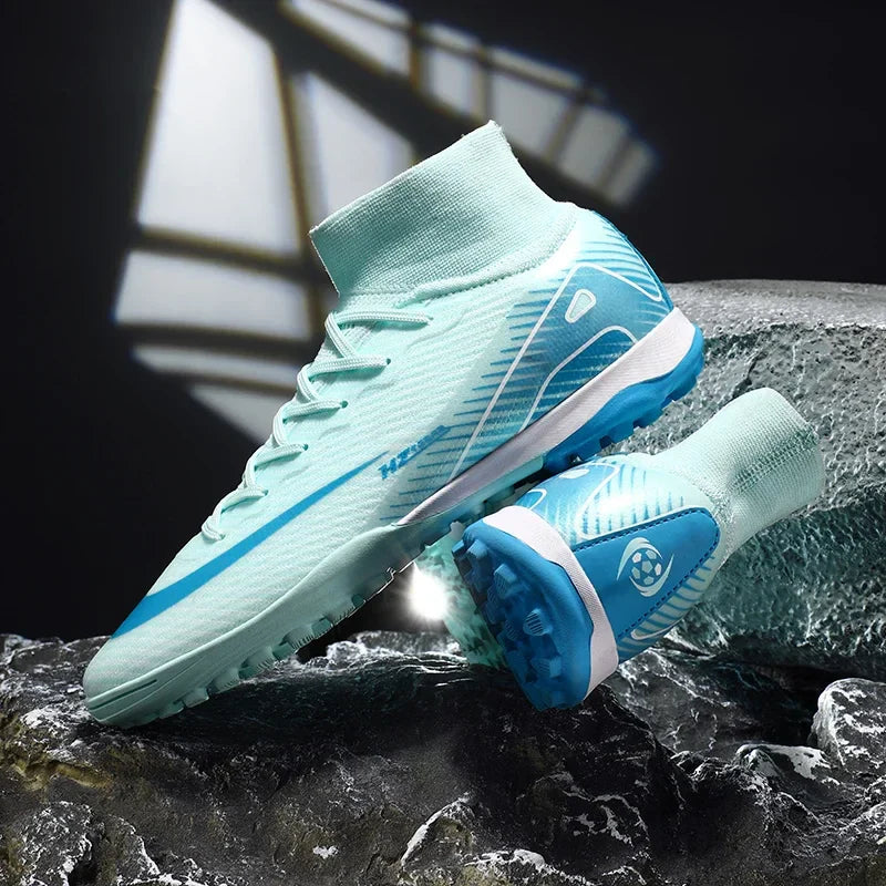 New Men Women Professional Football Boots Training Cleats Sport Sneakers Trainer Lightweight Grass Non-slip Match Soccer Shoes