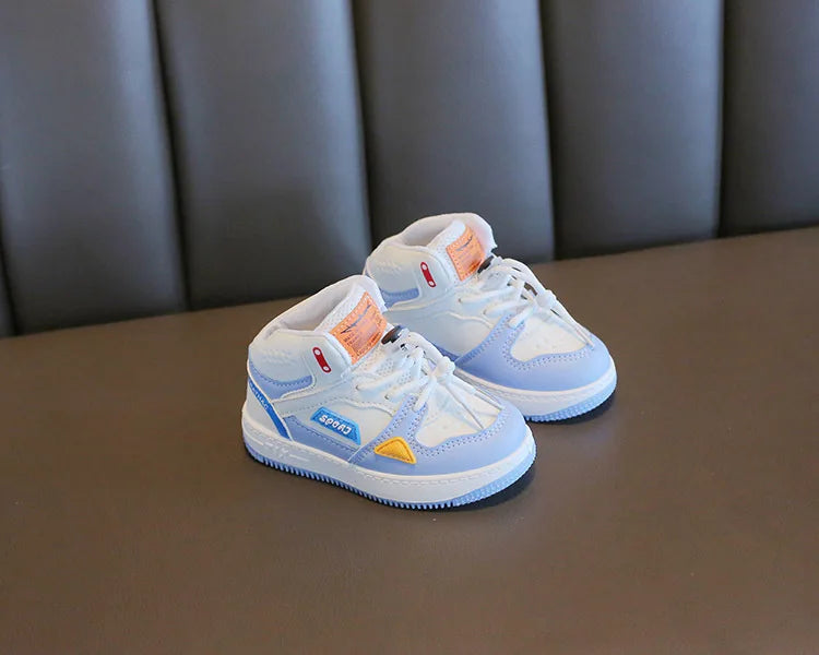 Children Tennis Shoes High-top Sports Shoes for Girls Fashion Causal Kids School Boys Basketball Shoes Breathable Soft Sneakers