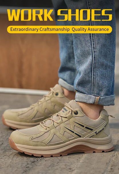 New safety shoes, anti-smashing and anti-puncture work shoes, insulated shoes, men's protective boots