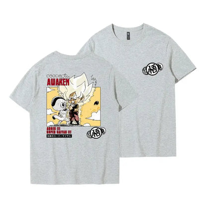 Tide Brand Joint T-shirt Wukong Frisa Animation Peripheral Clothes Ins Men's America Short-sleeved T-shirt