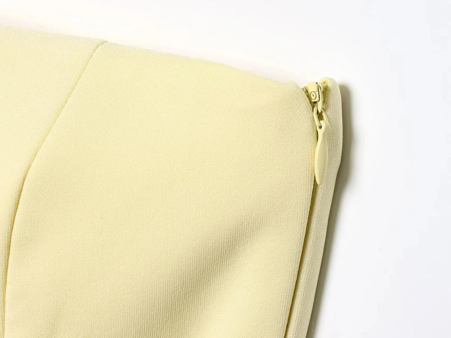 2026 Spring Summer Butter Yellow Sexy Women Tops Fashion Solid Strapless Short Tops Chic Streetwear Ladies Tops