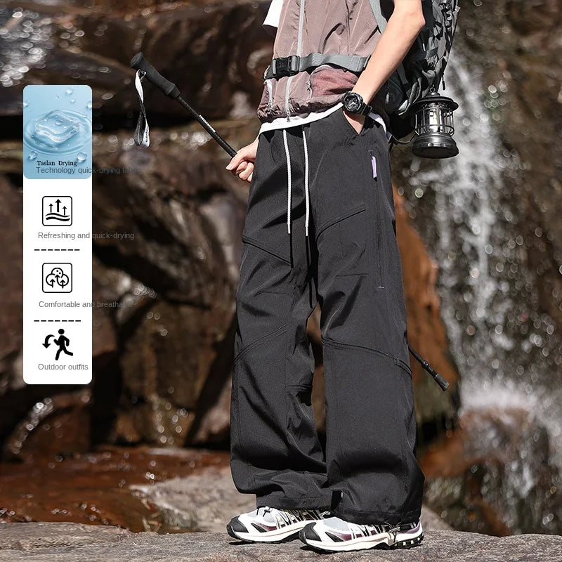 Work Pants Man Cargo Pants Man Spring New Tactical Waterproof Outdoor Hiking Combat Utility Trousers For Men
