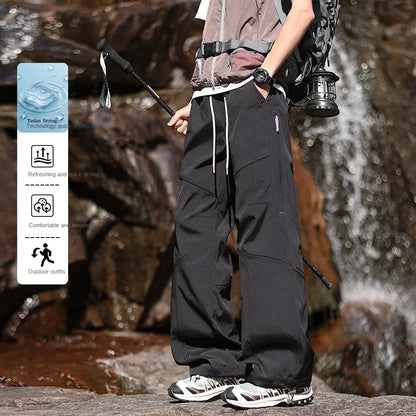 Work Pants Man Cargo Pants Man Spring New Tactical Waterproof Outdoor Hiking Combat Utility Trousers For Men