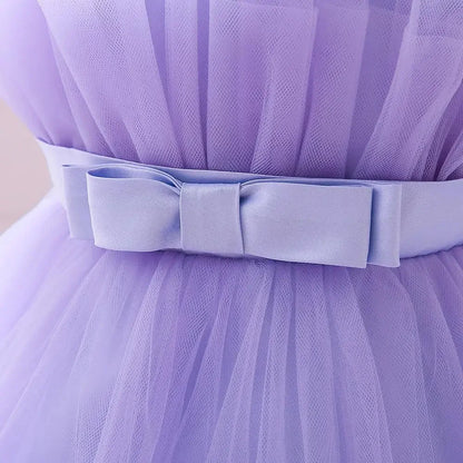 Baby Yellow Dress For Girls Kids Wedding Bridesmaid Dresses Toddler Tulle Birthday Princess Party Dress Infant Outfits Vestidos