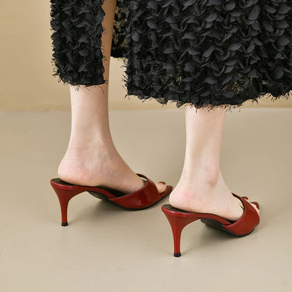 Women's High Heels Summer Women Fashion Classic Pointy Open Toe Stiletto Heels Sexy Women's Party Women's Sandals
