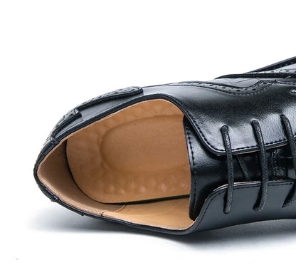 Brock British Korean version high-end suit shoes wedding small leather shoes men's business formal wear trendy men's shoes