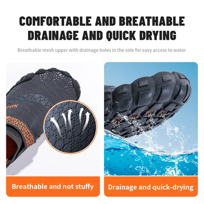 Wading Shoes Quick-Dry Water Shoes Breathable Aqua Upstream Shoes Antiskid Outdoor Sports Shoes Beach Pool Sneakers