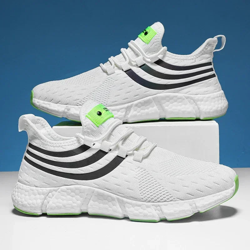 Men’s Sneakers Comfortable Breathable Platform Shoes Summer Man Running Shoes Breathable Comfortable Fashion Walking Sneakers