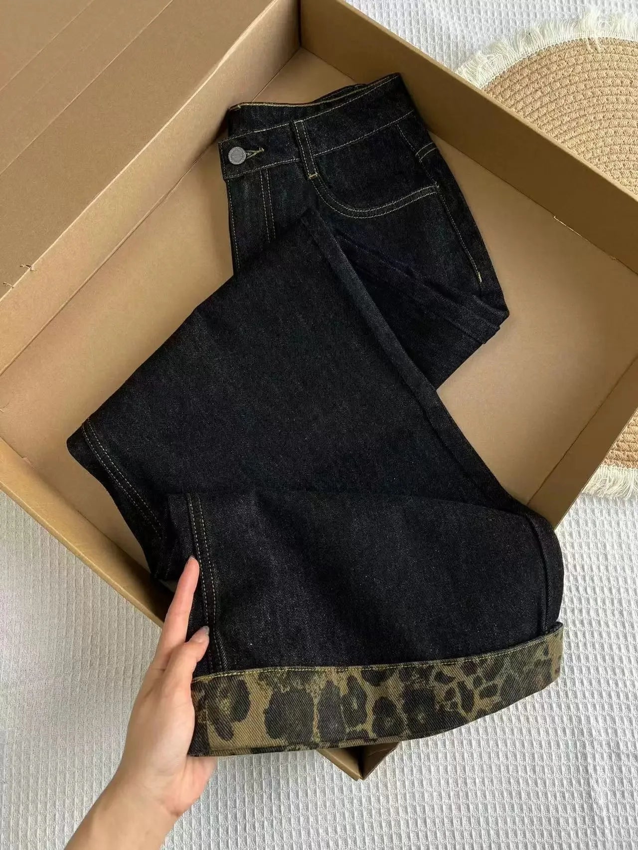 Streetwear Women Jeans New Bottoms 2025 Pantalon Femme High Waist Vintage Straight Y2k Wide Leg Pants Casual Chic Denim Trousers