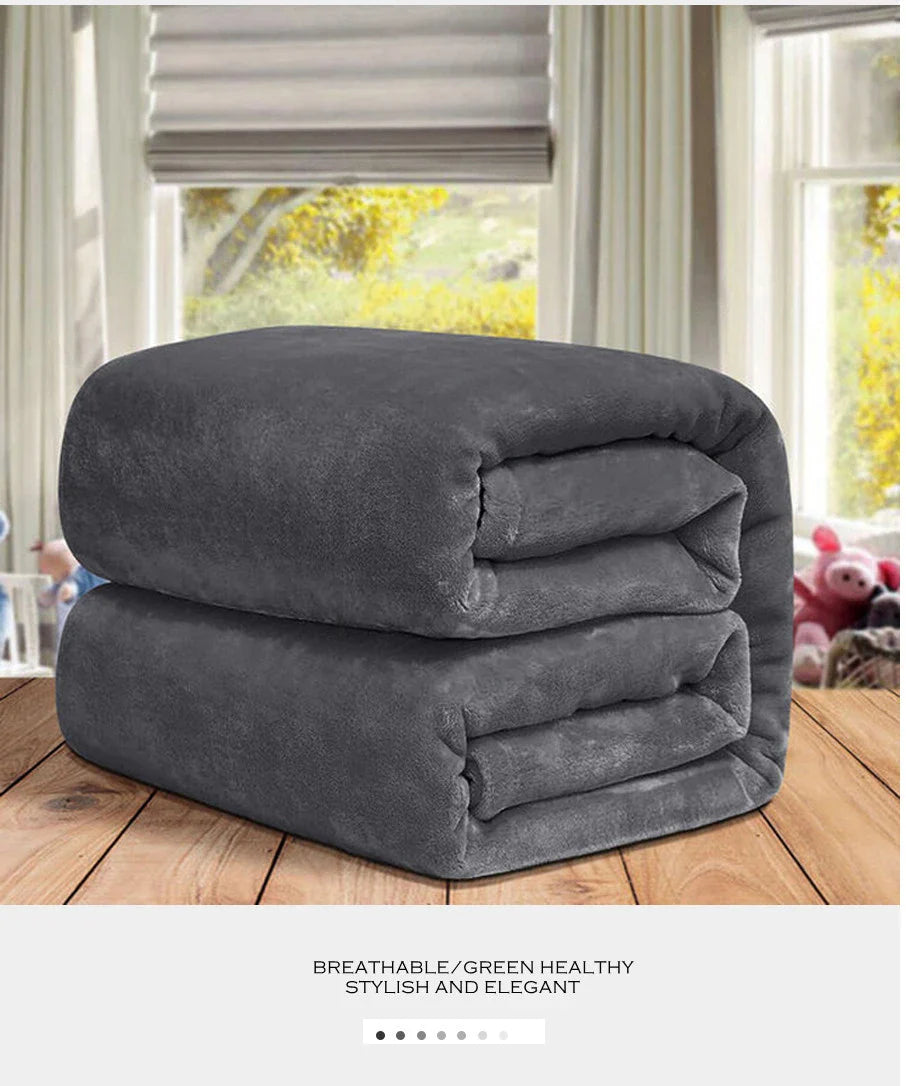 Winter fluffy velvet fleece blanket extra large size sofa throw blanket fuzzy faux fur blanket microfiber thick bed sheet