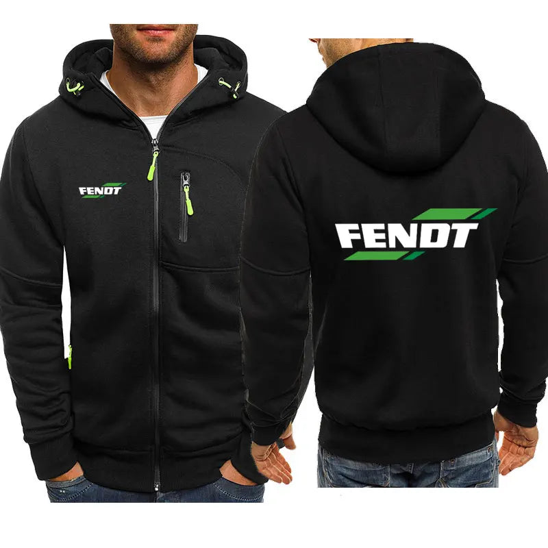 New Spring Autumn Fendt Hoodied Men's Fashion Long Sleeve Zipper Cotton Hip-Hop Harajuku Hoody Casual Jacket hoodies coat XXXL