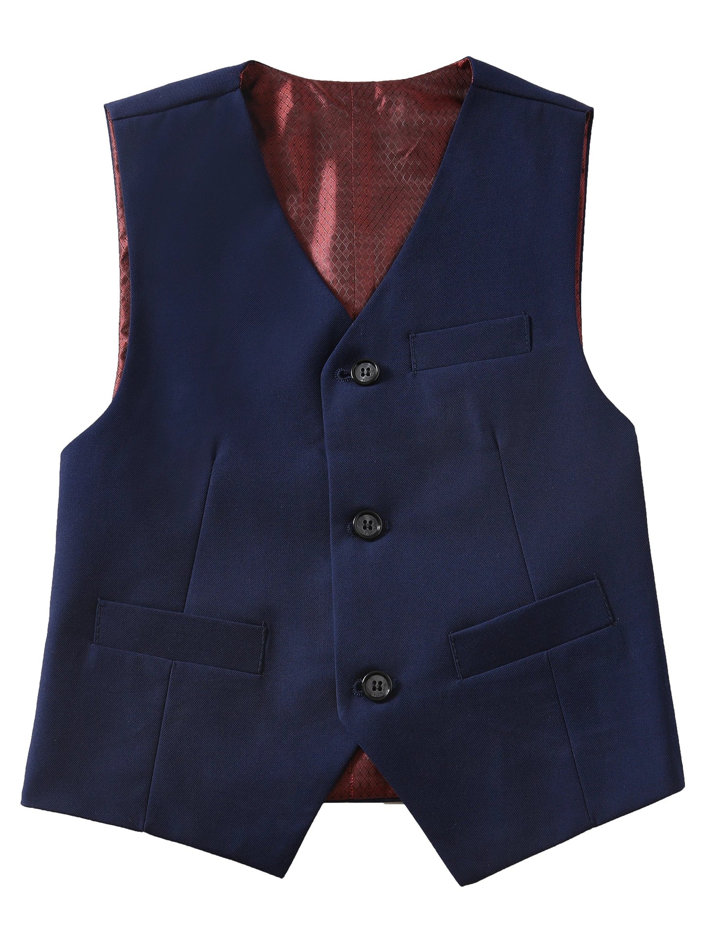 Boys Suit Vest Casual College Party Wedding Kids Vest Size 4-16Y