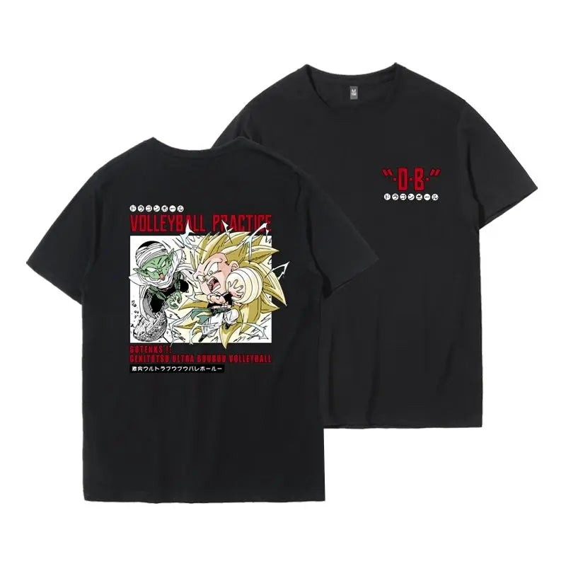 Tide Brand Joint T-shirt Wukong Frisa Animation Peripheral Clothes Ins Men's America Short-sleeved T-shirt