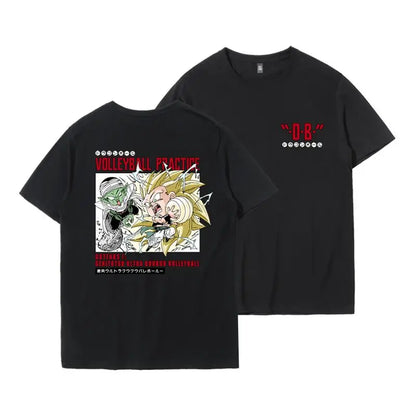 Tide Brand Joint T-shirt Wukong Frisa Animation Peripheral Clothes Ins Men's America Short-sleeved T-shirt