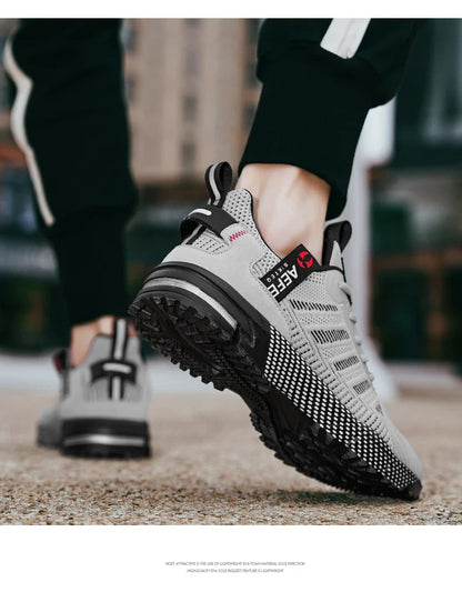 Men Running Shoes Breathable Outdoor Sports Shoes Lightweight Sneakers for Men Comfortable Athletic Training Footwear