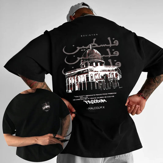 2026 Summer Fashion T-shirts New  Men's Cotton Graphic Shirts Street Casual Oversized High-quality Short-sleeved Y2k