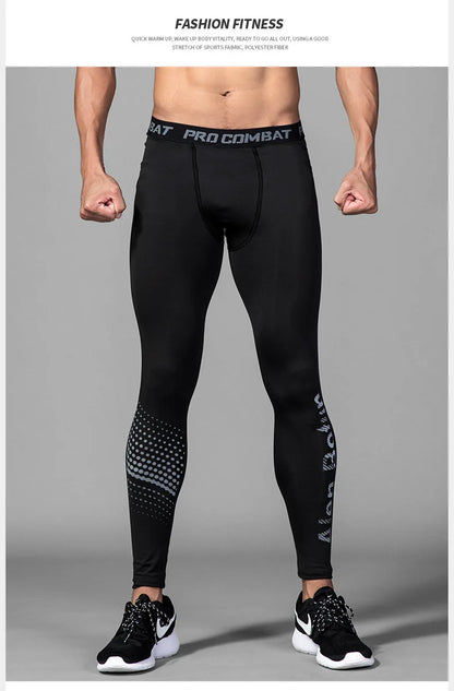 Mens 1-2 Pcs Compression Pants Sport Training Dry Fit Running Tights Fitness Jogging Shorts Summer Basketball Legging Masculina