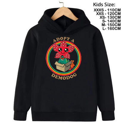 Hoodies Kids Cartoon Anime Print Clothes Streetwear Basic Boys Tops Children Sweatshirts
